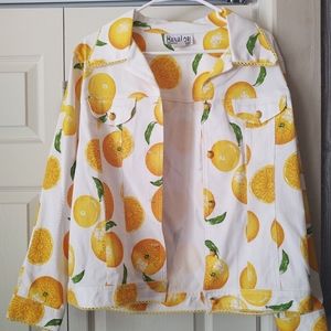 Lemon jacket.  NWOT. Size 12